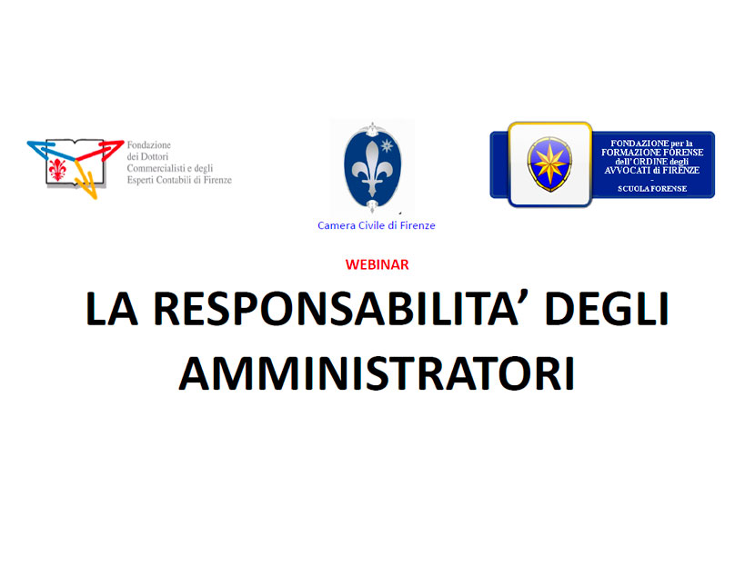 Webinar | La responsabilità degli amministratori