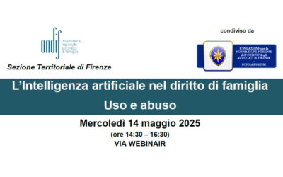 Webinar | L’Intelligenza artificiale nel diritto di famiglia